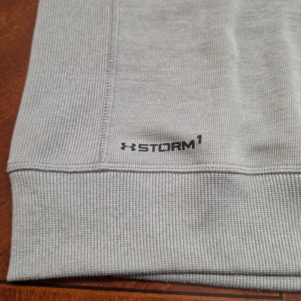 Under Armour Sweater Vest Mens 2XL Gray Storm1 V-Neck Sleeveless Golf Pullover